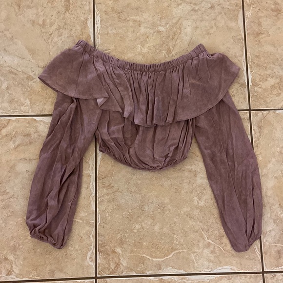 Over the shoulder crop top - Picture 1 of 3